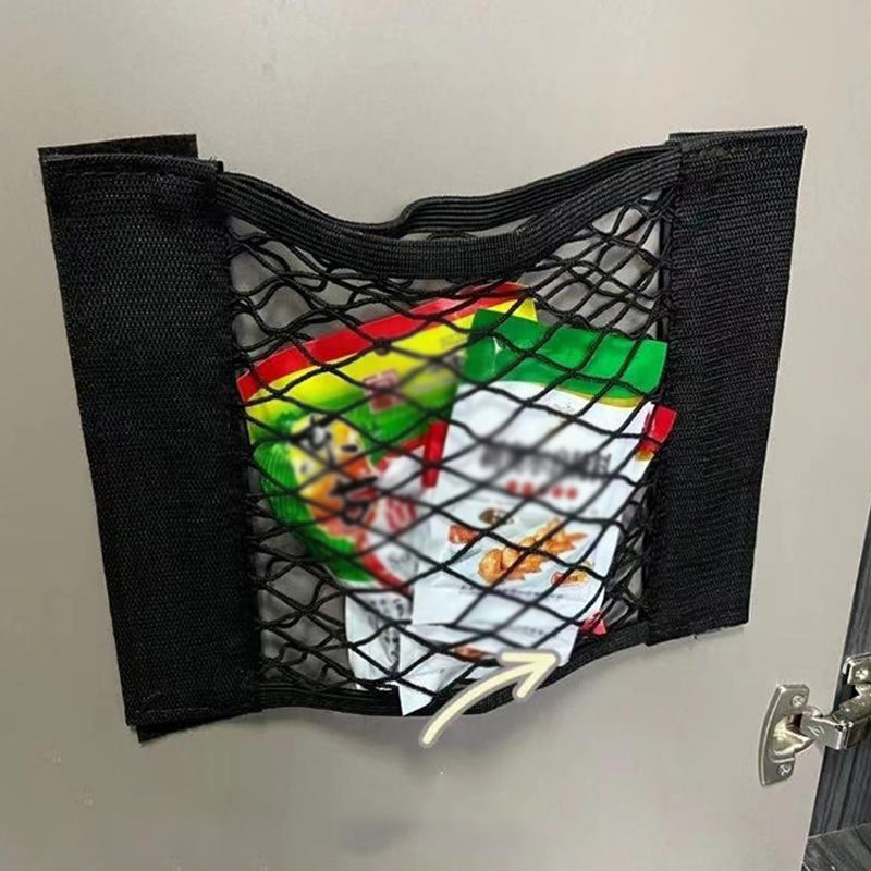 Smart Storage Net for Plastic Bags with Adhesive Tape