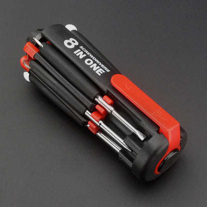 LED Flashlight 8-in-1 Screwdriver Tool