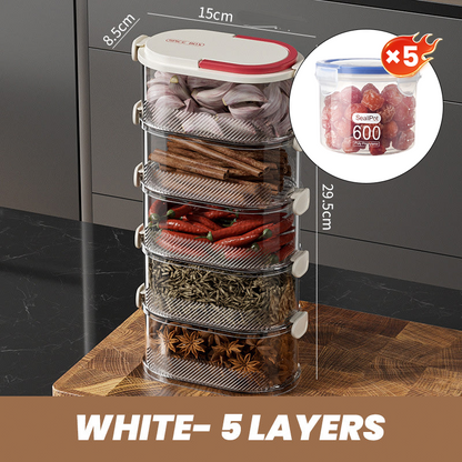 Spice Organizer for Fresh Aromas at the Touch of a Button