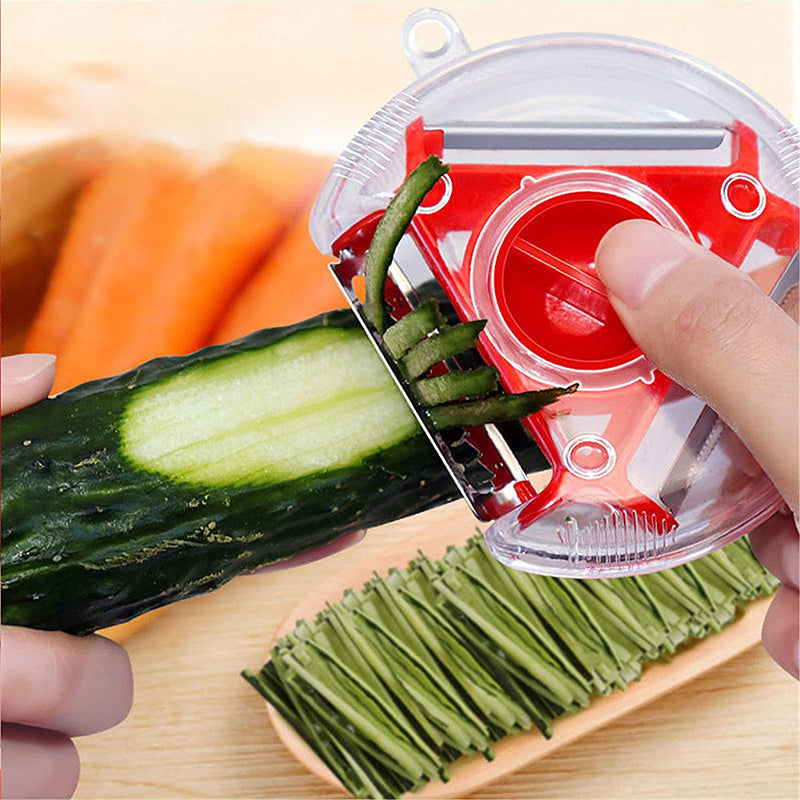 Versatile 3-in-1 Stainless Steel Peeler for Quick Prep