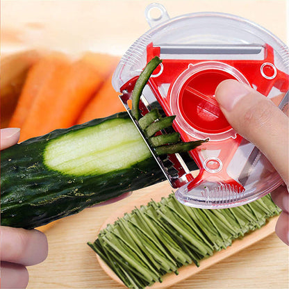 Versatile 3-in-1 Stainless Steel Peeler for Quick Prep