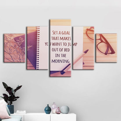 Set of 5 Uplifting Canvas Prints for Your Home