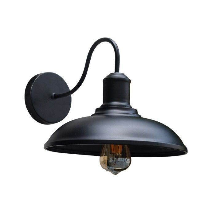Outdoor Waterproof Wall Light Fixture in American Design (Various Finishes, Sloped & Standard)