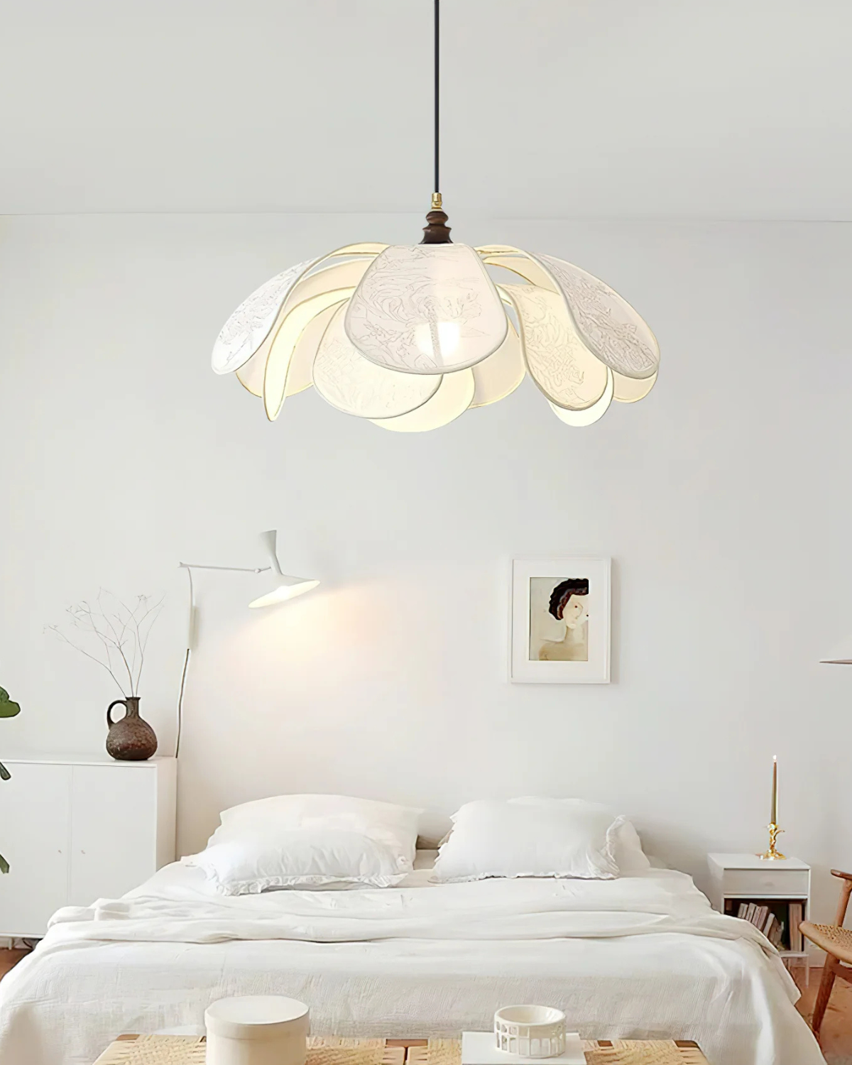 Artistic Petal Layer Shade Pendant Light by Floramira