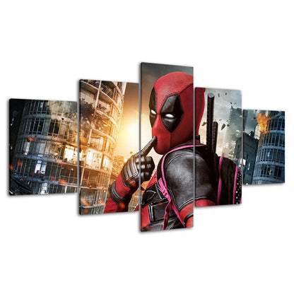 Stunning 5-Piece Canvas Art Set for Bold Interiors