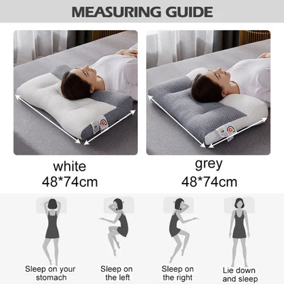 Neck Support Pillow for Back and Side Sleepers – Ergonomic Design