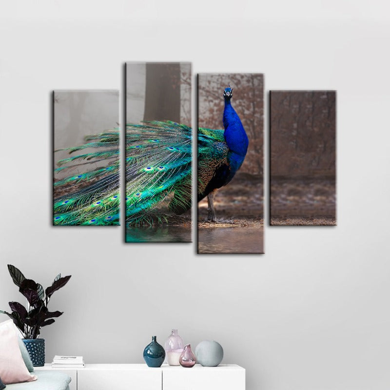 Serene Water's Edge - 4-Piece Canvas Art Set