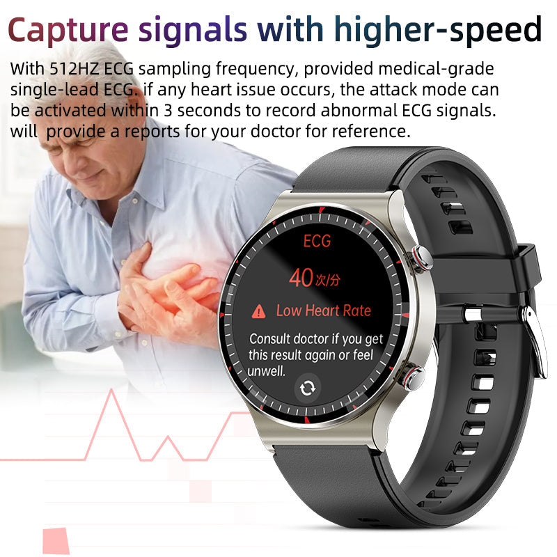 Health Smartwatch with EKG, SpO2 & Heart Rate Monitoring
