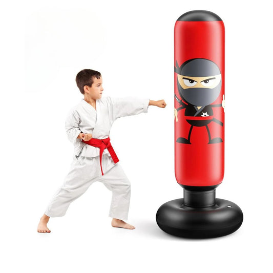 Inflatable Punching Bag for Kids 2-15 Years - Free Standing Power Punch