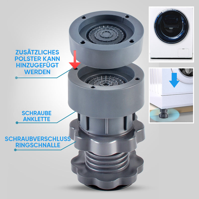 Set of 4 Adjustable Height Washing Machine Stands