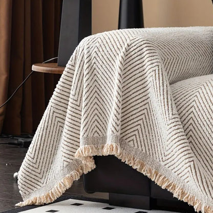 Elegant Chevron Sofa Protector for Ultimate Comfort