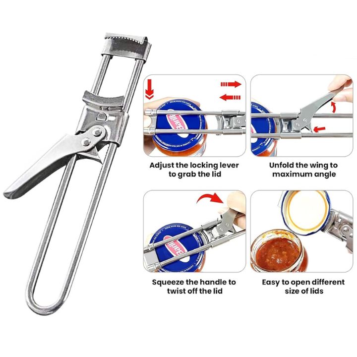 Adjustable Stainless Steel Jar Opener - Buy 1 Get 1 Free