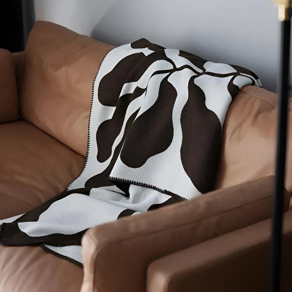 Vibrant Abstract Design Acrylic Throw Blanket