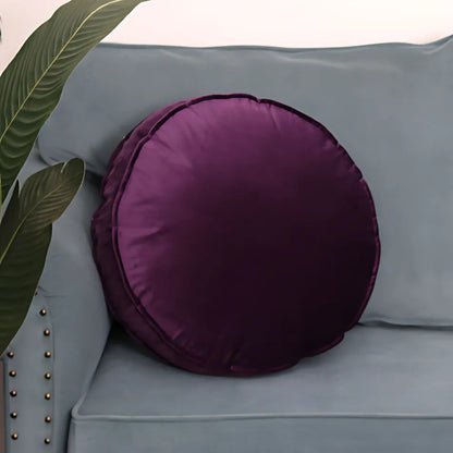 Elegant Plush Circular Pillow for Home Décor