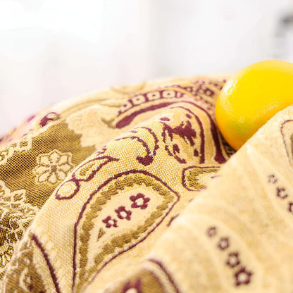 Elegant Paisley Cotton Blanket for Cozy Living Spaces