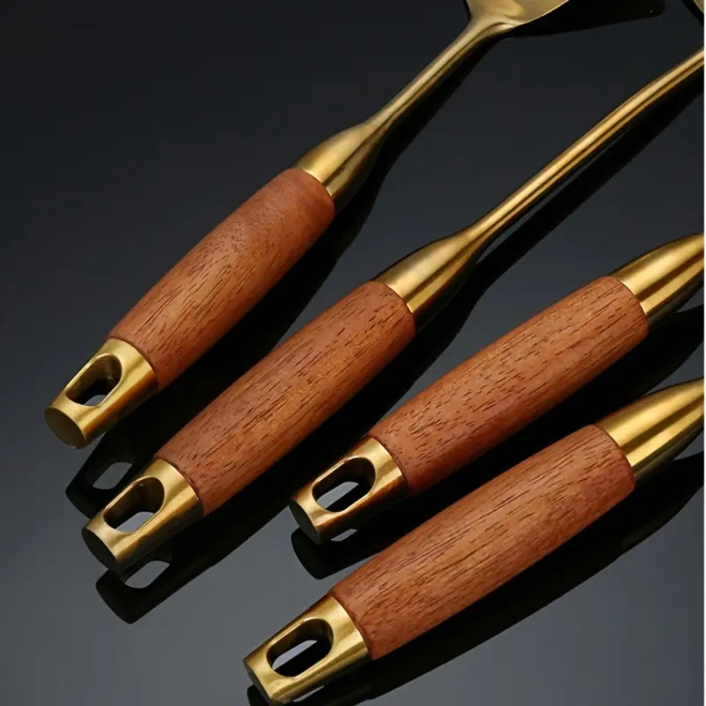 Gourmet Gold Kitchen Tool Set | 6-Piece Essentials