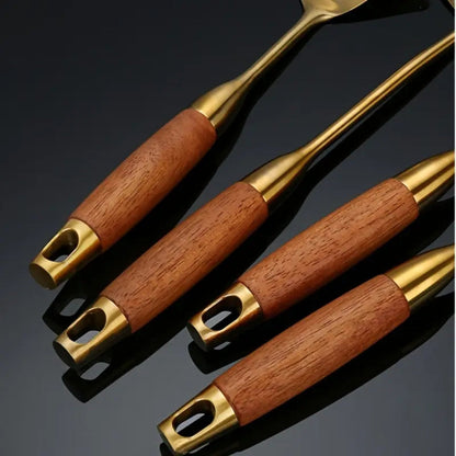 Gourmet Gold Kitchen Tool Set | 6-Piece Essentials