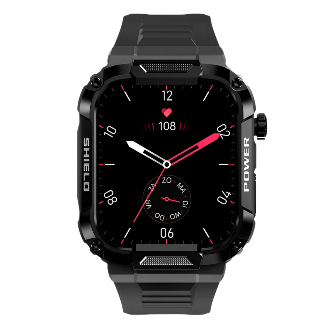 Robust Smartwatch with Health Monitor – Shock Resistant and Waterproof