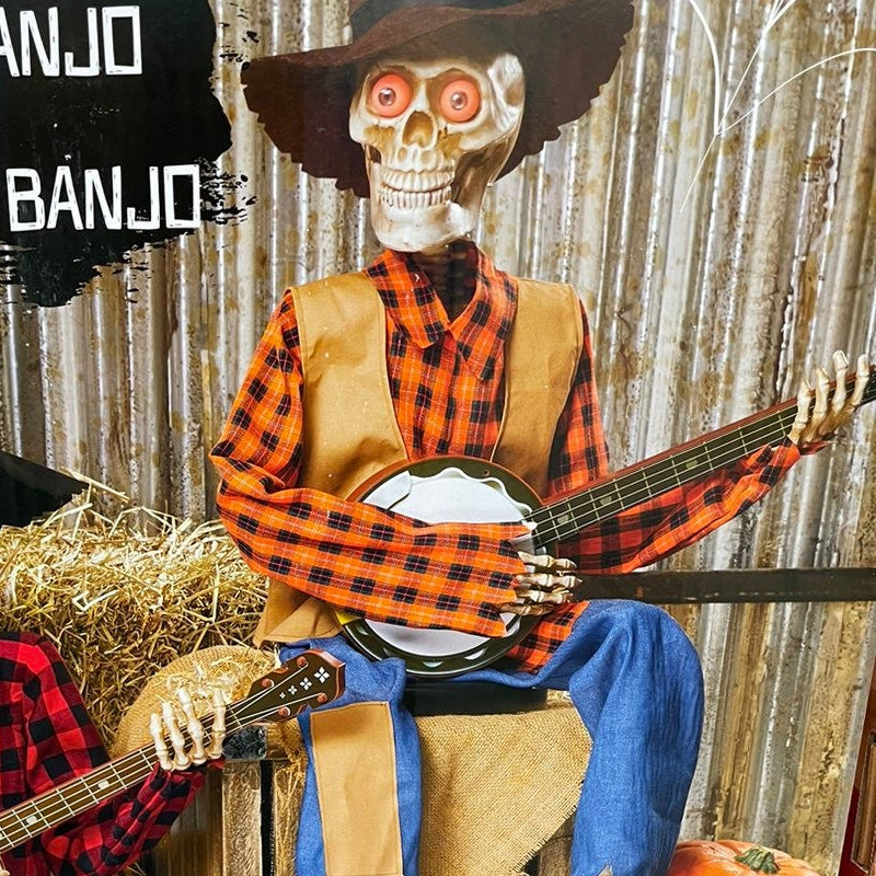 Funny Animated Skeleton Banjo Duel Figures
