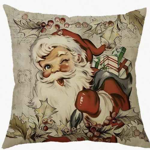 Festive Farmhouse Cushion Cover for a Cozy Holiday Vibe