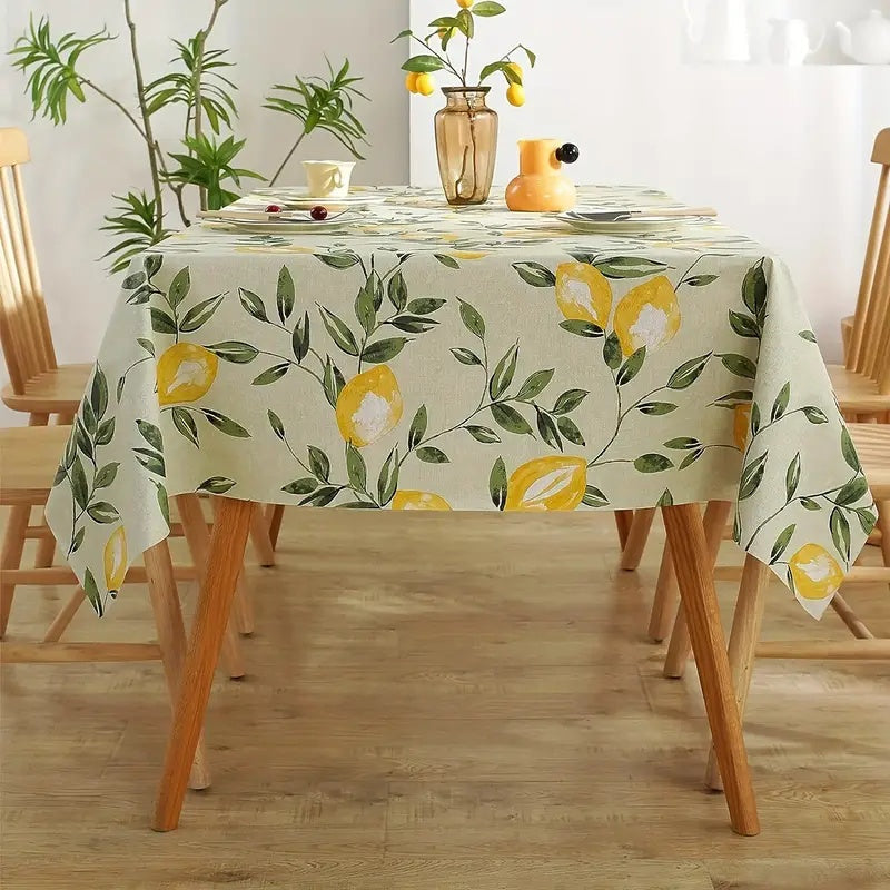 Fresh Citrus Table Cover for Stylish Gatherings