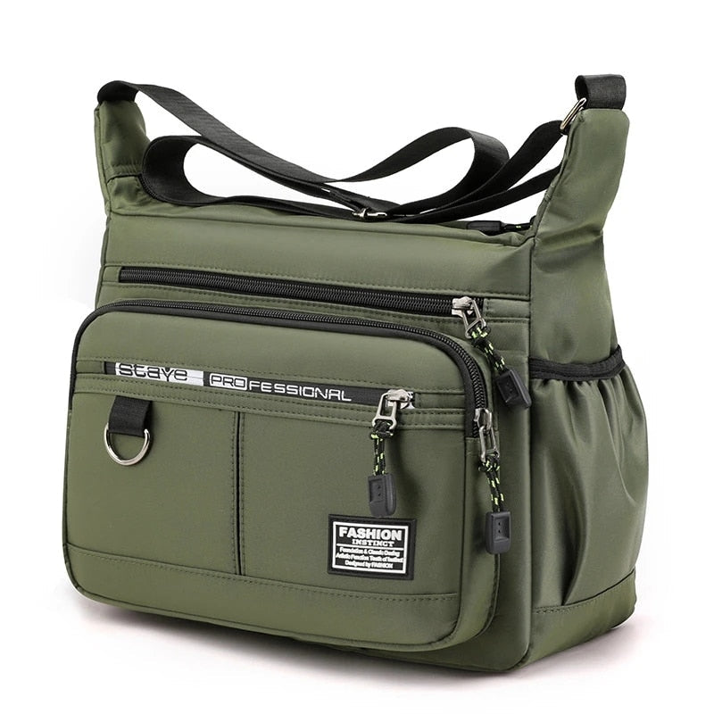Stylish Multi-Pocket Messenger Bag for Men