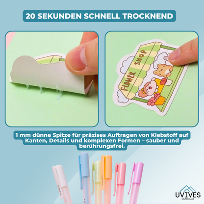Adhesive Precision Applicator – 6 Pack for Exact Placement