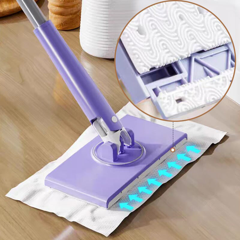 Compact Mop with Easy-Change Cloth System