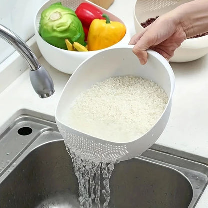 Modern Kitchen Strainer Bowl – Wash & Drain Colander