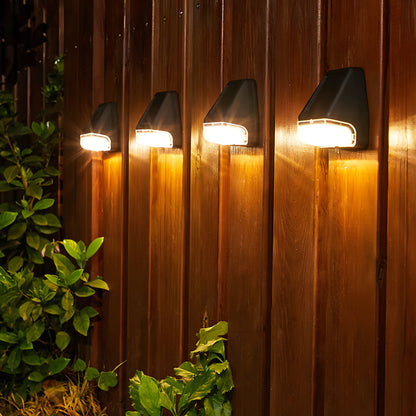 4 Pack Solar Step Lights with Dusk-to-Dawn Sensor – Warm White LED