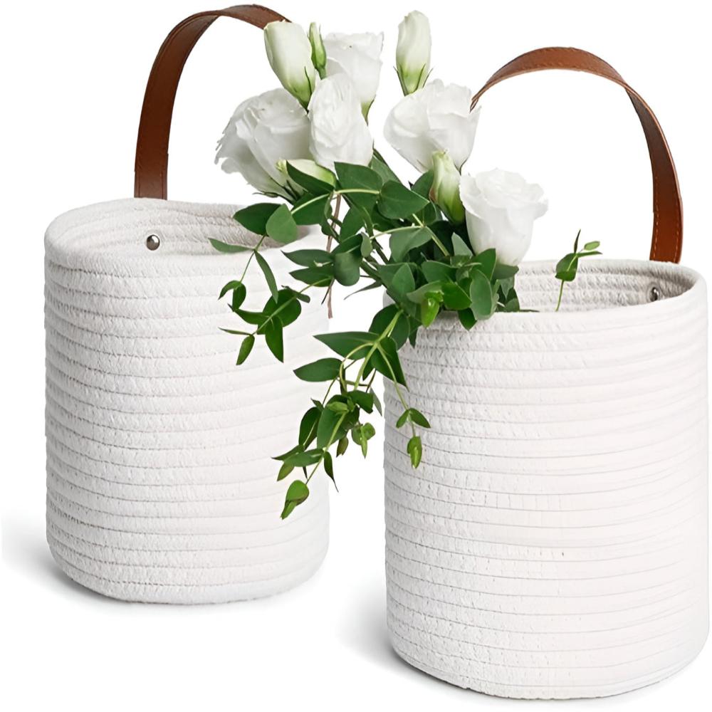 Eco-Friendly Hanging Baskets | Set of 2 for Versatile Use