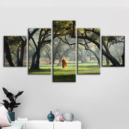 Serenity in Motion: Five-Piece Canvas Art Set