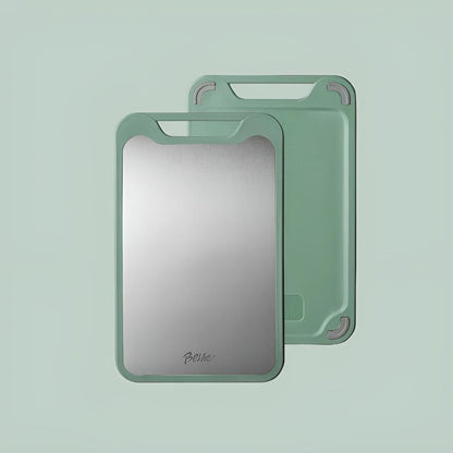 Versatile Two-Sided Stainless Steel Cutting Board