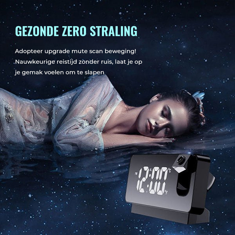 Advanced Projection Alarm Clock with USB Charging