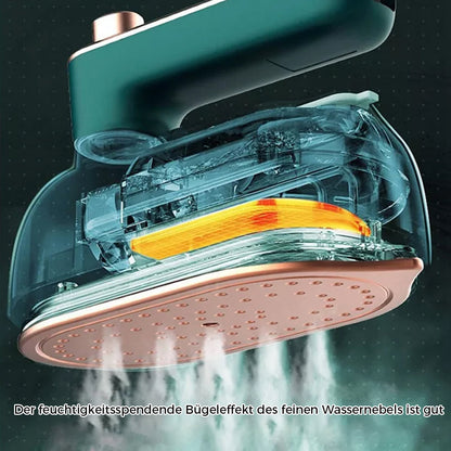 Portable 2-in-1 Steamer for Dry and Steam Ironing | 30s Heat-Up, 50ml Tank | Precision Tip for Collars & Cuffs