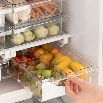 Space-Saving Refrigerator Drawer Organizer