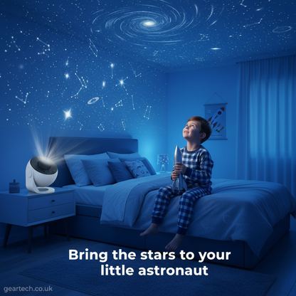 Bedroom Relaxation Projector Lamp with Starry Sky Effect