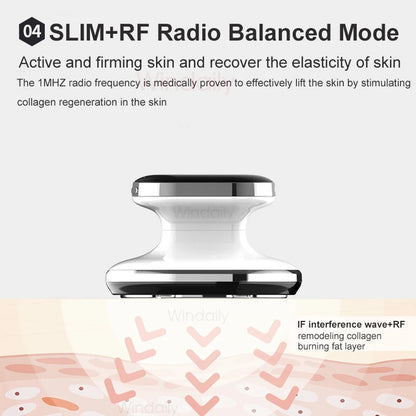 Wireless Body Massager with EMS, Vibration Features & 4 LED Colors
