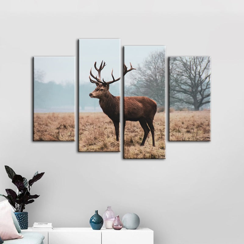 Serene Wilderness: 4-Piece Canvas Art Set