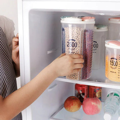 Versatile 4-Compartment Food Storage Jar - 2500ml