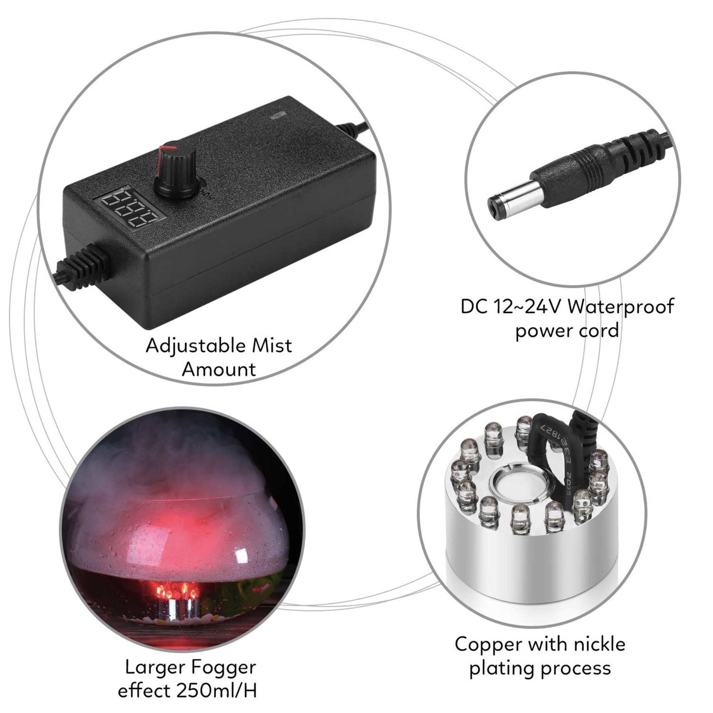 Customizable LED Fog Generator for Enchanting Spaces