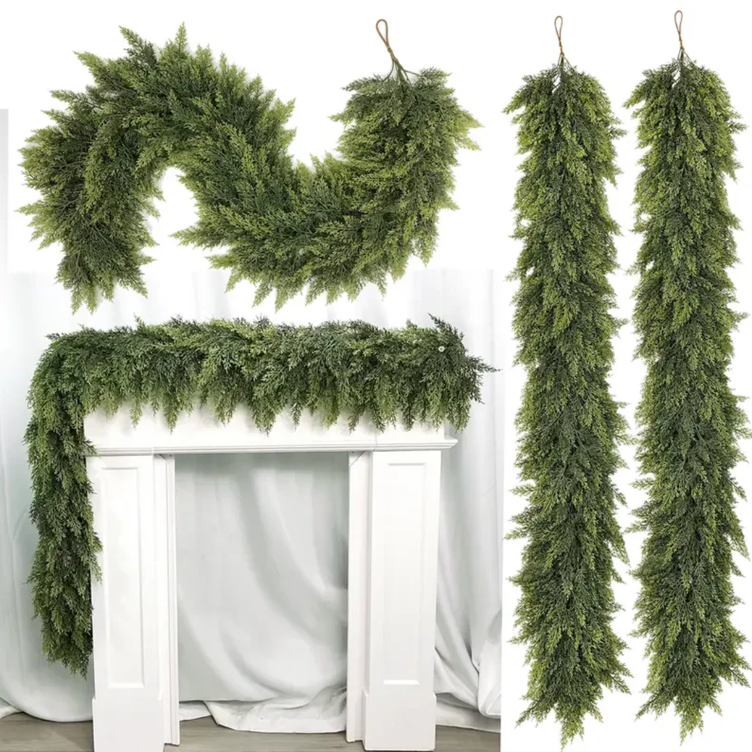 Luxurious Holiday Garland with Lifelike Touch