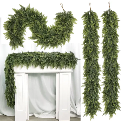Luxurious Holiday Garland with Lifelike Touch