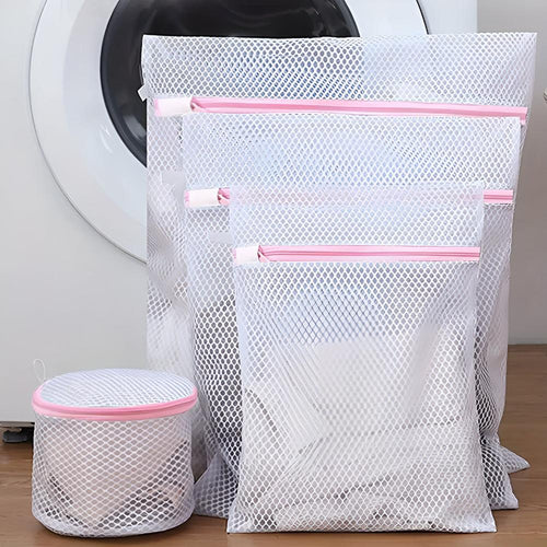Smart Mesh Laundry Organizers for Effortless Washing