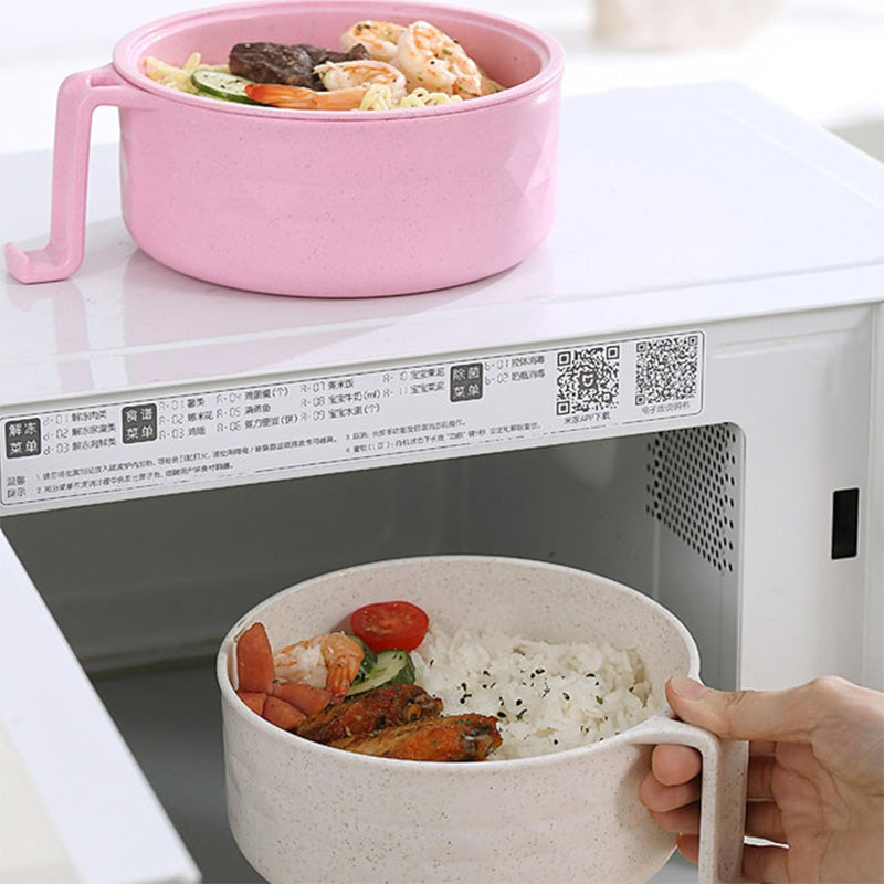 Convenient 1200ml Microwave Noodle Bowl with Strainer
