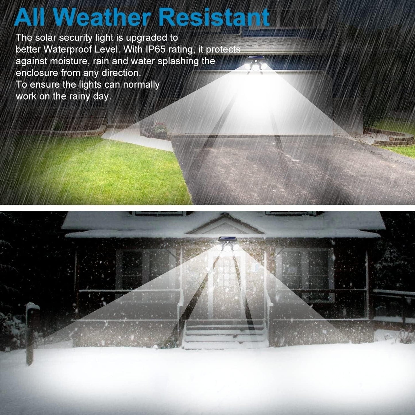 Outdoor Solar Floodlight with Motion Detection for Security