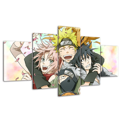 Canvas Wall Art Print - Anime Friends Decor