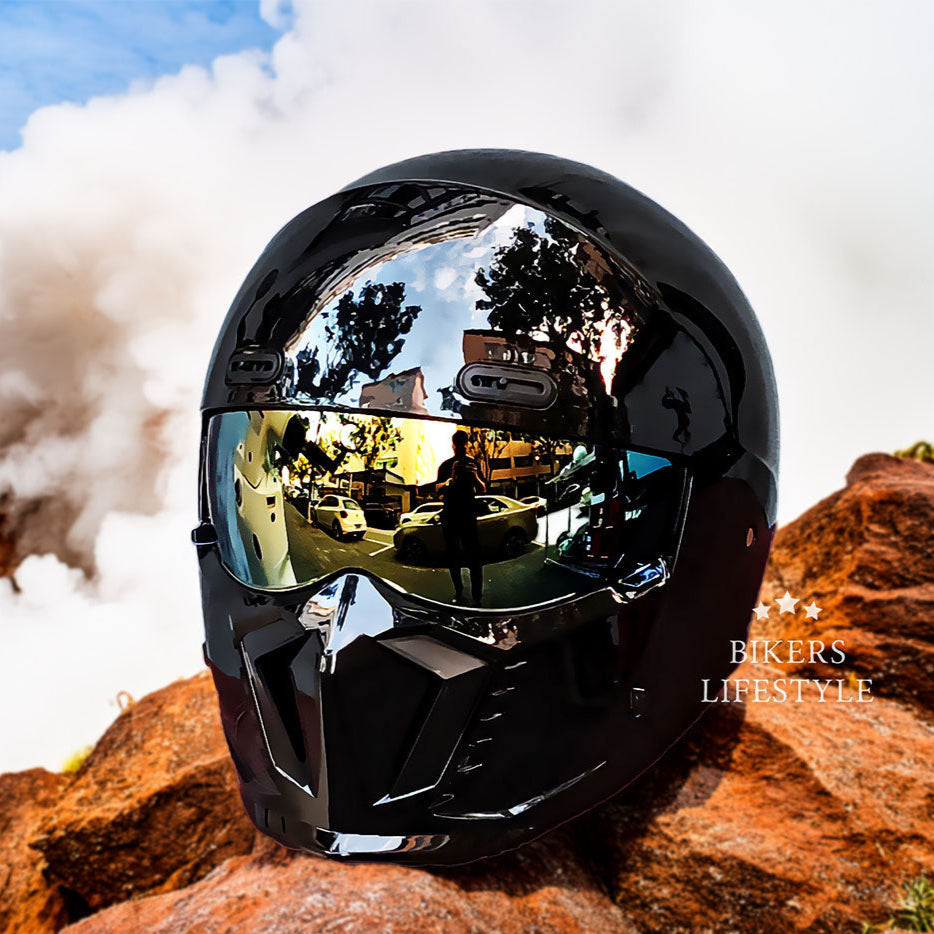Classic Retro Motorcycle Helmet - DOT and ECE Certified Timeless Design
