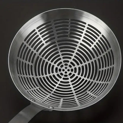 Wooden Handle Ladle with Stainless Steel Strainer