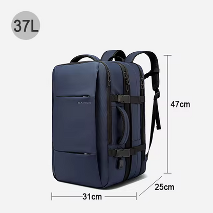 Large Capacity Waterproof Travel Backpack – Expandable and Anti-Theft